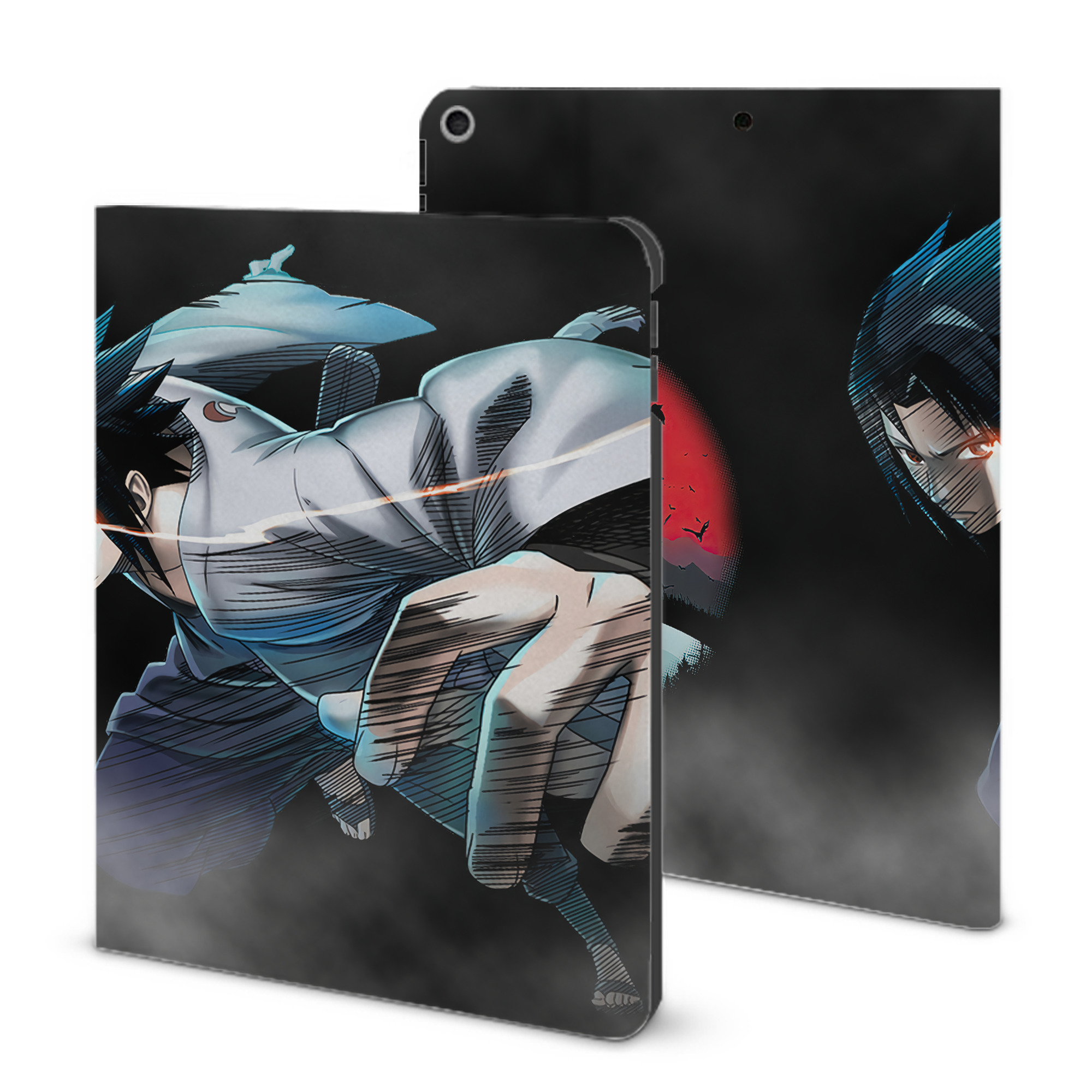 （画像用） NARUTO -ナルト- NARUTO -ナルト- 疾風伝 IPad ケース ブック型 PUレザー TPU 耐衝撃 軽量 薄型 ペン収納なし 全面保護 IPad 各モデル対応